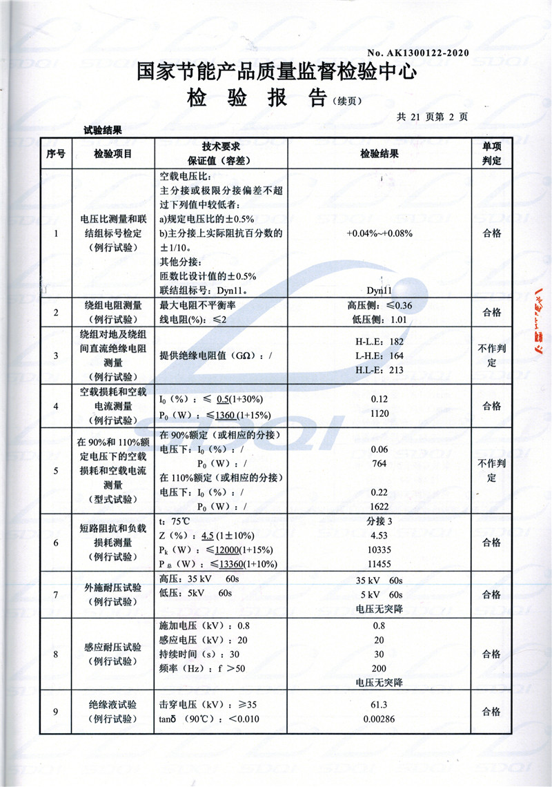 高低压试验报告-S11-1250定海定海定海油浸式变压器-2.jpg